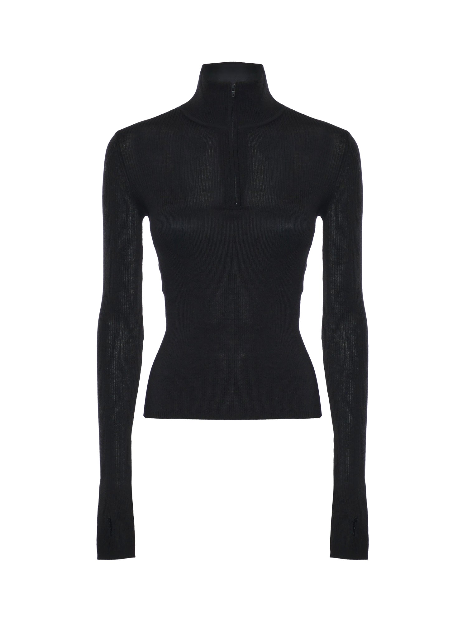 Pullover Sade con zip KNFS22852100  THE FRANKIE SHOP 
