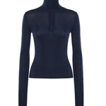 Maglione Sade in maglia con zip KNFS22853312  THE FRANKIE SHOP 