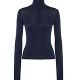 Maglione Sade in maglia con zip KNFS22853312  THE FRANKIE SHOP 