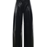 Pantalone a gamba larga in ecopelle PAFS22910100  THE FRANKIE SHOP 