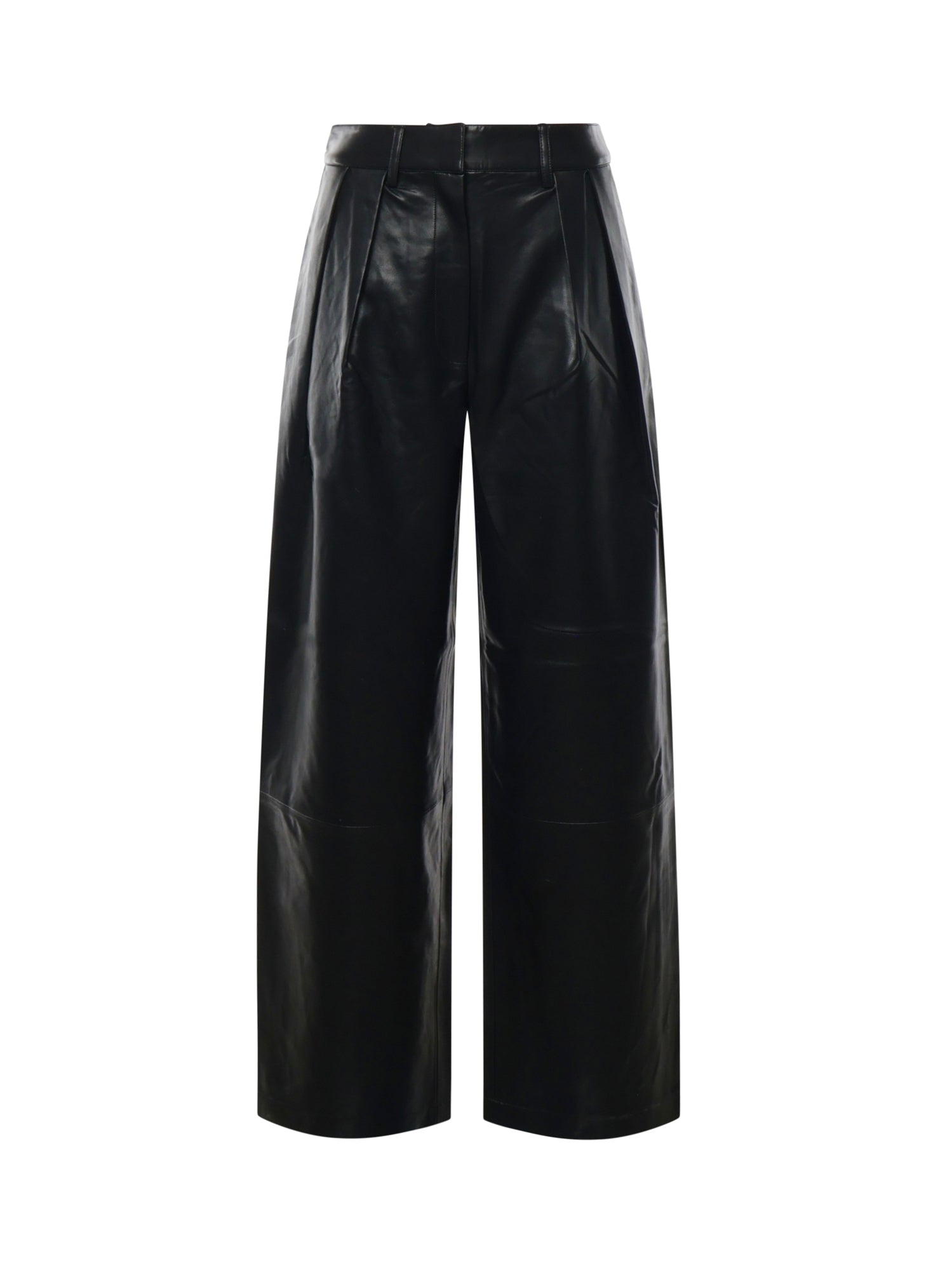 Pantalone a gamba larga in ecopelle PAFS22910100  THE FRANKIE SHOP 
