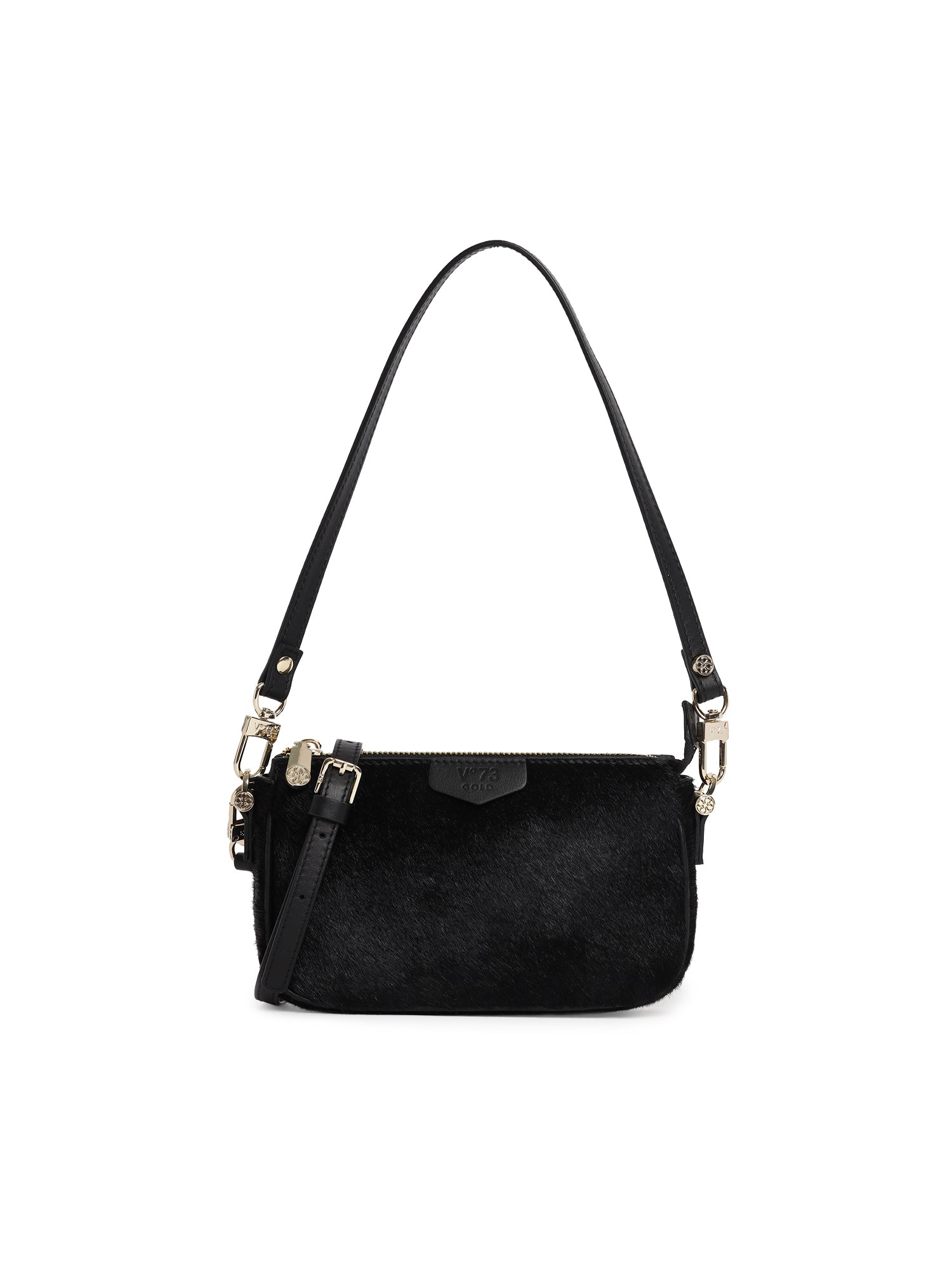 Borsa a spalla La Sauvage con logo 73BPAZY01CAV LA SAUVAGENERO V° 73 
