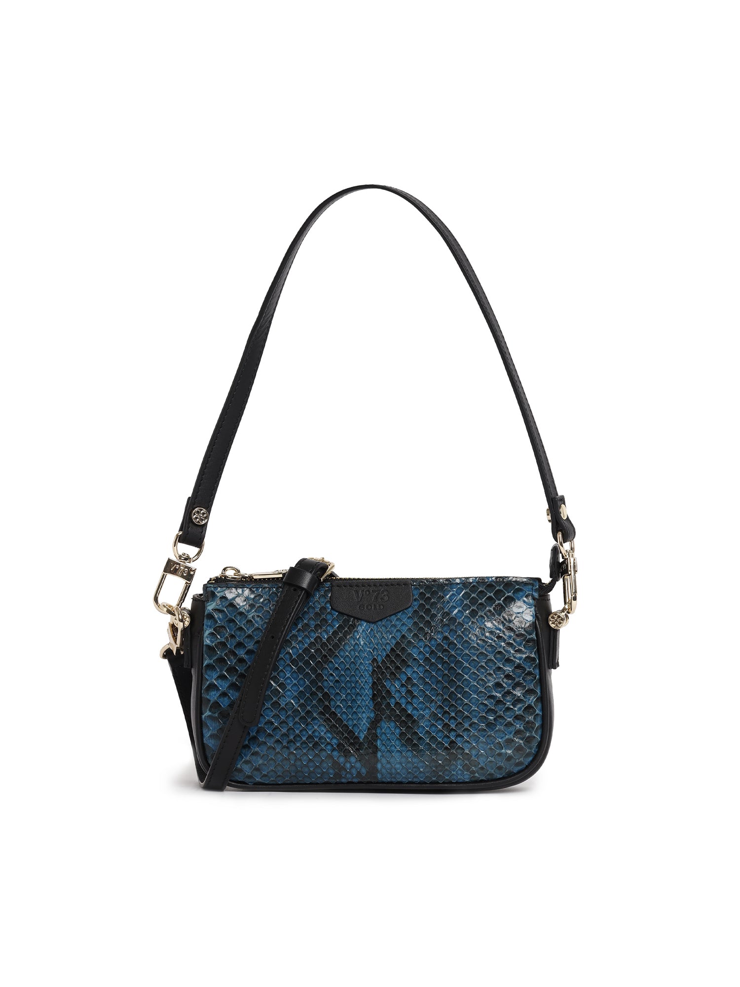 Borsa a spalla La Sauvage con logo 73BPAZY01PIT LA SAUVAGEBLU V° 73 