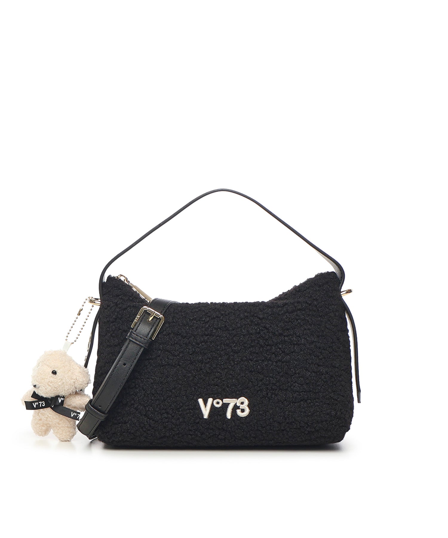 Borsa a spalla Isabella con charm 73BS9D001P ISABELLANERO V° 73 