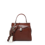 Borsa a mano Alma con charm decorativi 73BS9M502 ALMACIOCCOLATO V° 73 