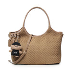 Borsa Zelda con motivo intrecciato 73BS9O601C ZELDANOCCIOLA V° 73 