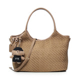 Borsa Zelda con motivo intrecciato 73BS9O601C ZELDANOCCIOLA V° 73 