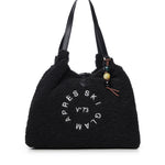 Borsa Ski Glam in tessuto effetto teddy 73BSA1W01 SKI GLAMNERO V° 73 