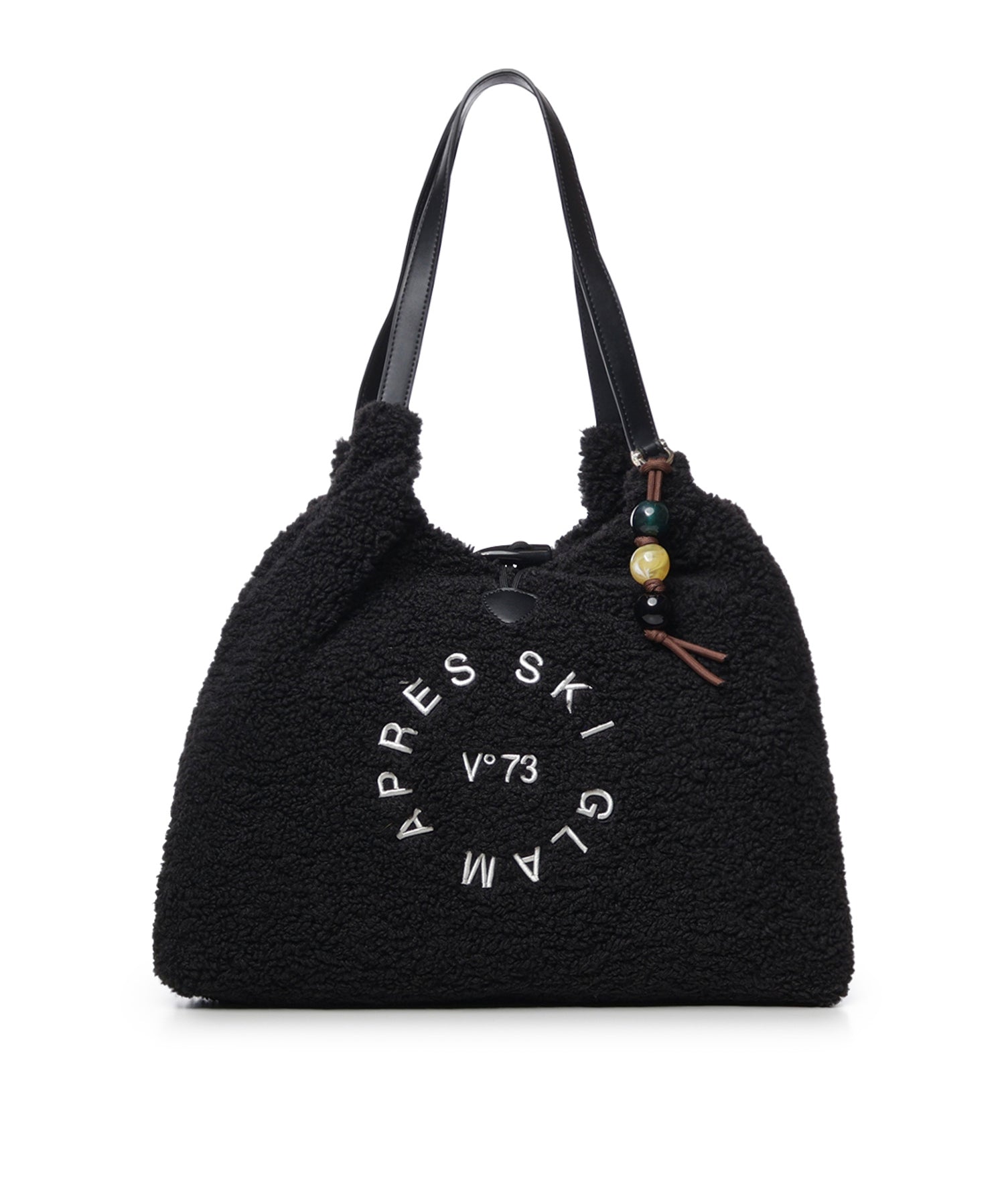 Borsa Ski Glam in tessuto effetto teddy 73BSA1W01 SKI GLAMNERO V° 73 