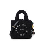 Borsa a mano Ski Glam in tessuto effetto teddy 73BSA1W04 SKI GLAMNERO V° 73 