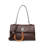 Borsa a spalla Alabastro con patta frontale 73BSA4901 ALABASTROCAFFE V° 73 