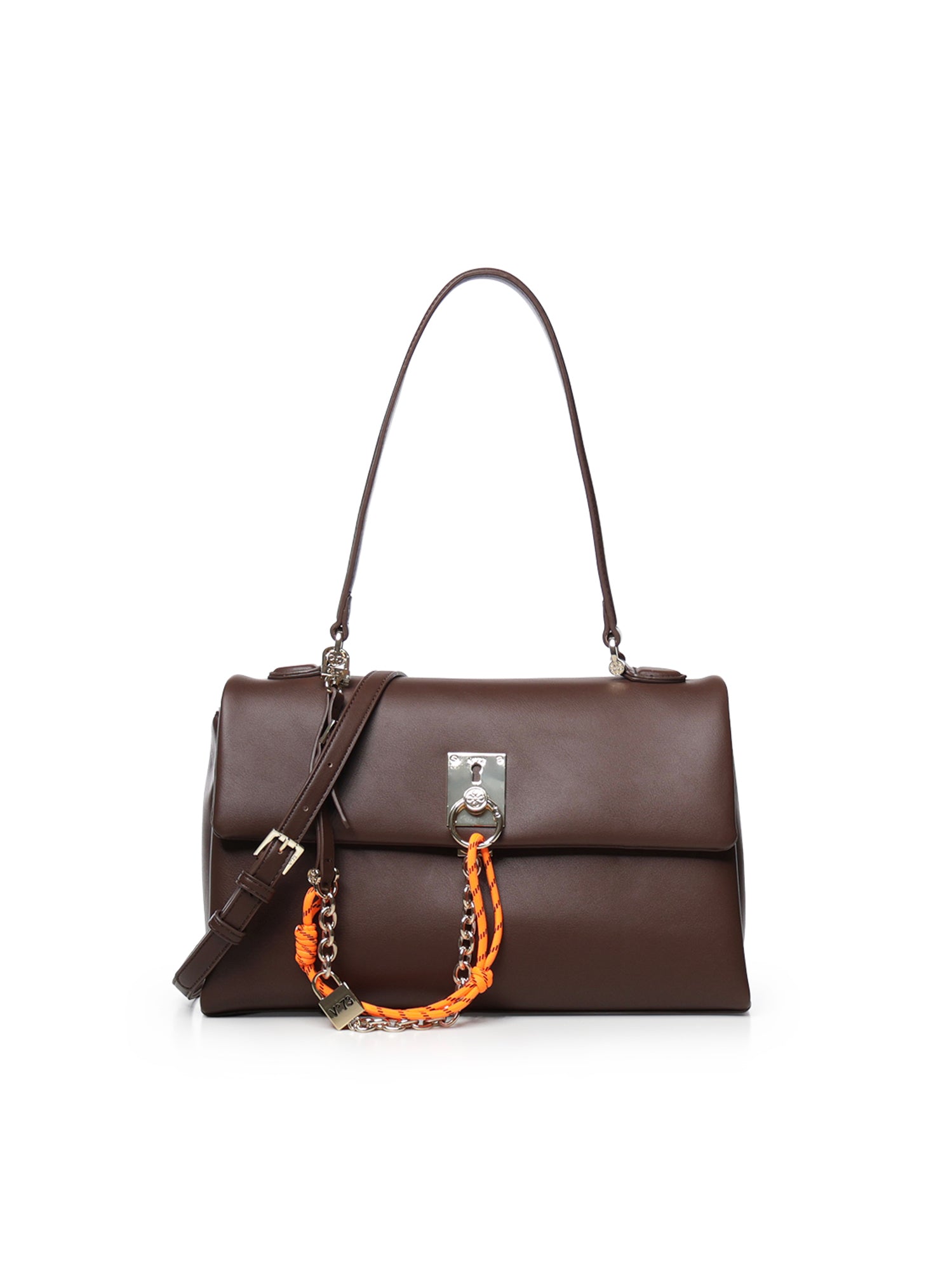 Borsa a spalla Alabastro con patta frontale 73BSA4901 ALABASTROCAFFE V° 73 