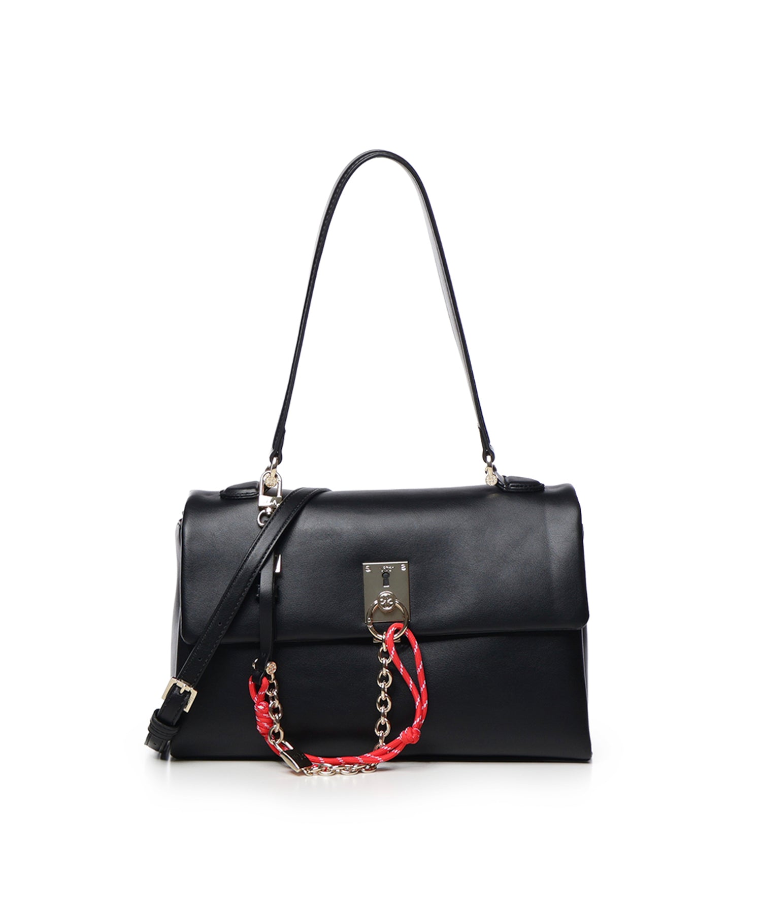 Borsa a spalla Alabastro con patta frontale 73BSA4901 ALABASTRONERO V° 73 