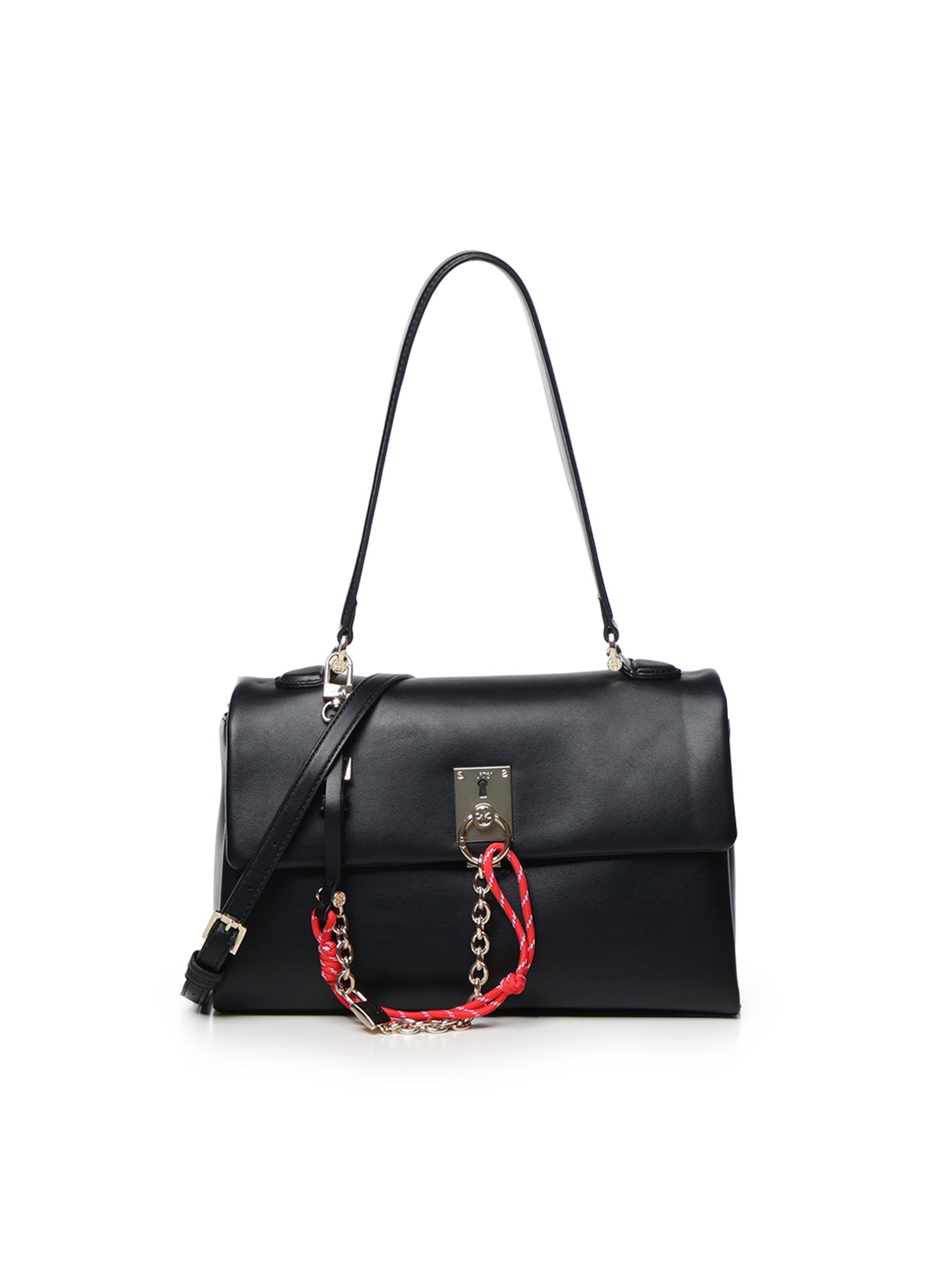 Borsa a spalla Alabastro con patta frontale 73BSA4901 ALABASTRONERO V° 73 