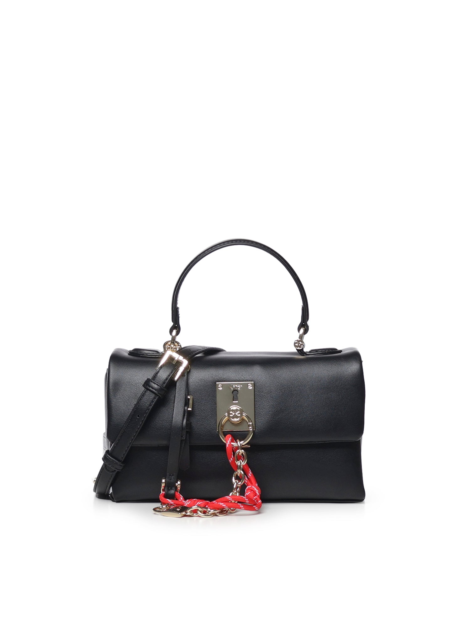 Borsa Alabastro con dettaglio catena 73BSA4902 ALABASTRONERO V° 73 