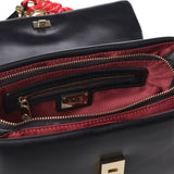 Borsa Alabastro con dettaglio catena 73BSA4902 ALABASTRONERO V° 73 