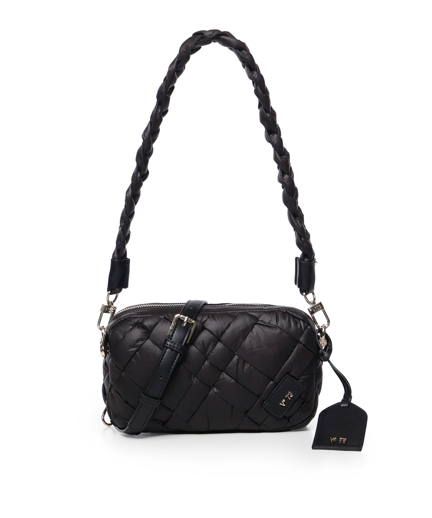 Borsa Tormalina con lavorazione intrecciata 73BSA4T03 TORMALINANERO V° 73 