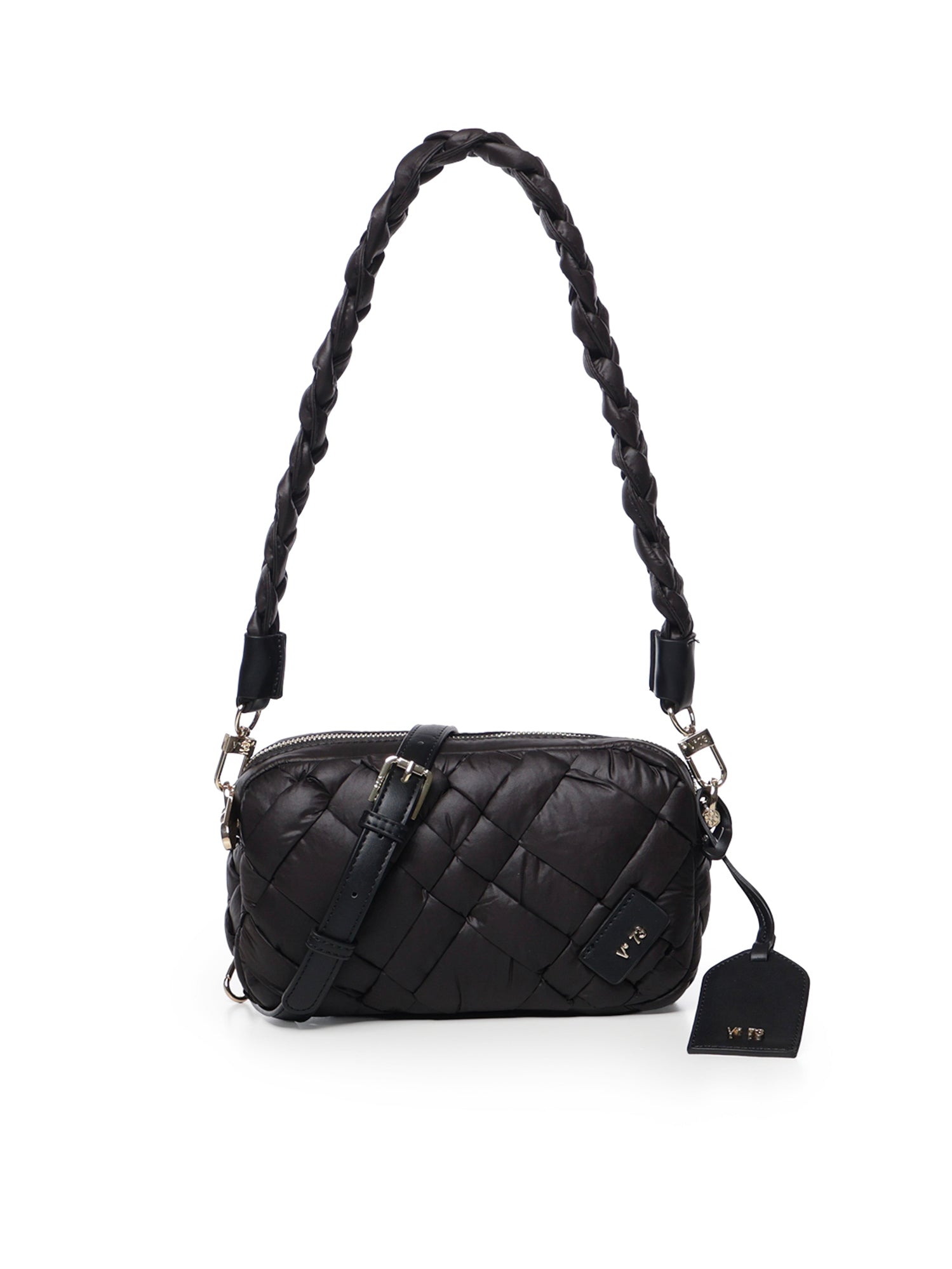 Borsa Tormalina con lavorazione intrecciata 73BSA4T03 TORMALINANERO V° 73 