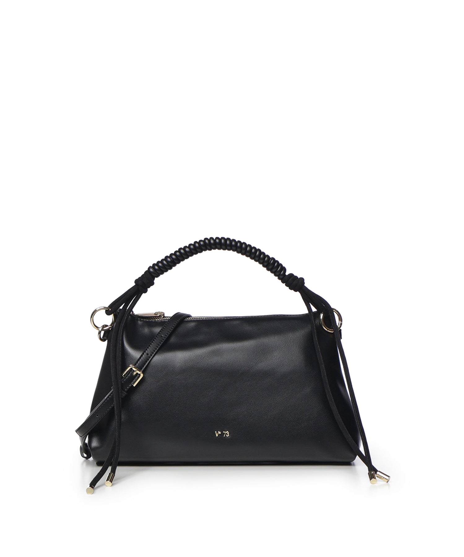 Borsa Celestite con logo 73BSA5001 CELESTITENERO V° 73 