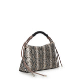 Borsa Celestite con logo 73BSA5001P CELESTITEROCCIA/NERO V° 73 