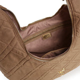Borsa a spalla con logo 73BSA9801C DIASPRONOCCIOLA V° 73 