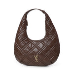 Borsa a spalla con logo 73BSA9801 DIASPROMORO V° 73 