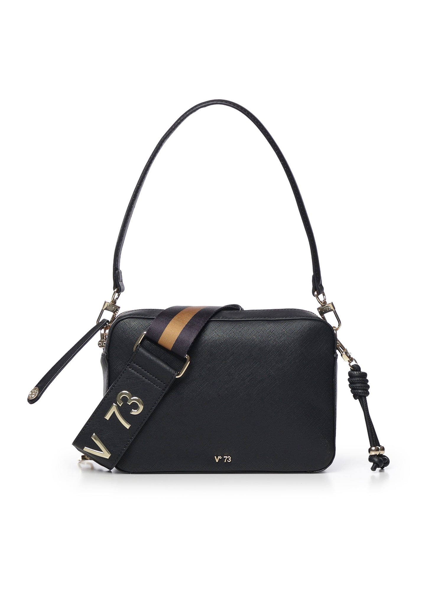 Borsa a spalla Eudia con tracolla logata 73BSA9R01 EUDIANERO V° 73 