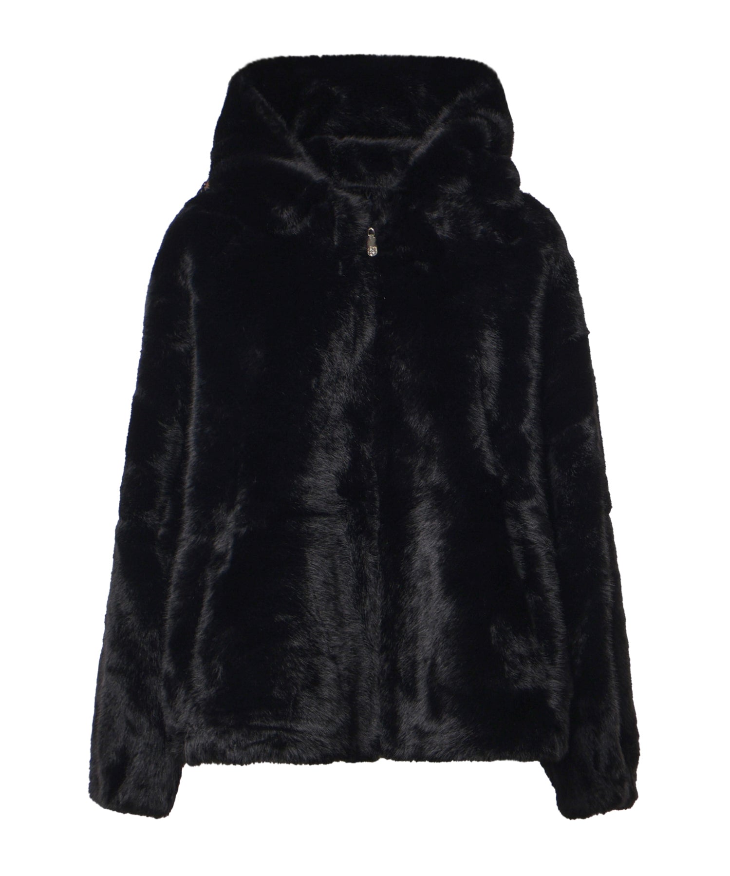Giacca con cappuccio in pelliccia sintetica 73C1AA107B PRINCESSNERO V° 73 