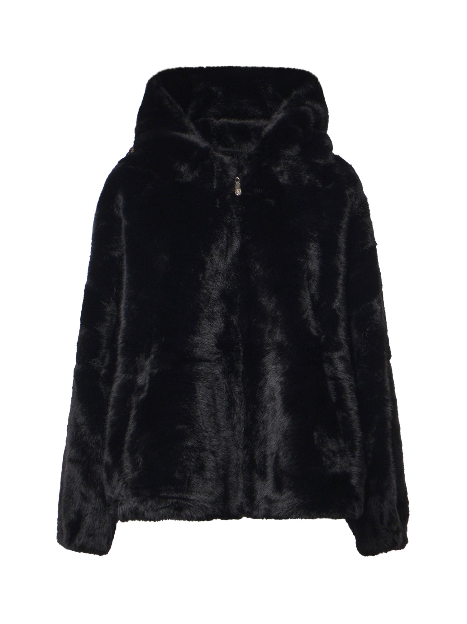 Giacca con cappuccio in pelliccia sintetica 73C1AA107B PRINCESSNERO V° 73 