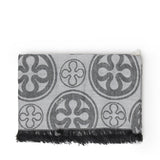 Sciarpa Caroline con logo 73SP8FT02 CAROLINENERO/BIANCO V° 73 