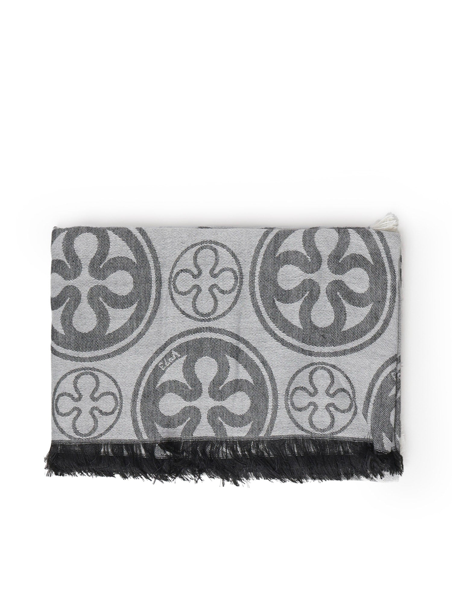 Sciarpa Caroline con logo 73SP8FT02 CAROLINENERO/BIANCO V° 73 