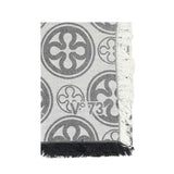 Sciarpa Caroline con logo 73SP8FT02 CAROLINENERO/BIANCO V° 73 