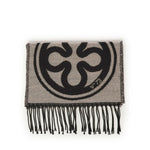 Sciarpa Caroline con logo 73SP8FT03 CAROLINENATURALE/NERO V° 73 