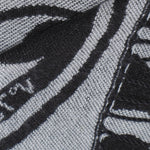 Sciarpa Caroline con logo<BR/> 73SP8FT03 CAROLINENERO/BIANCO V° 73 