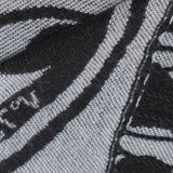 Sciarpa Caroline con logo<BR/> 73SP8FT03 CAROLINENERO/BIANCO V° 73 
