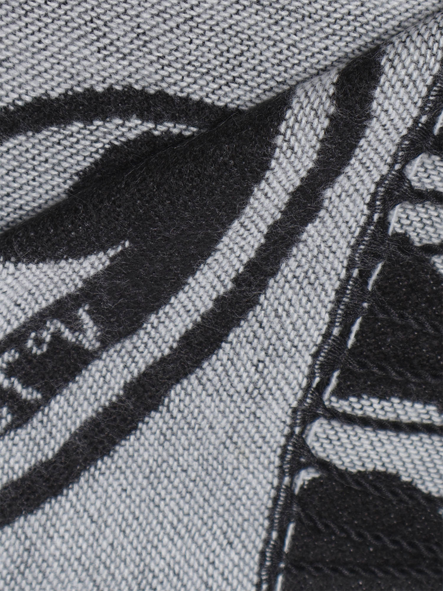 Sciarpa Caroline con logo<BR/> 73SP8FT03 CAROLINENERO/BIANCO V° 73 