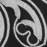 Sciarpa Caroline con logo<BR/> 73SP8FT03 CAROLINENERO/BIANCO V° 73 