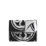 Sciarpa Caroline con logo<BR/> 73SP8FT03 CAROLINENERO/BIANCO V° 73 