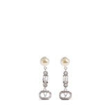 Orecchini Ovalette in metallo, perle e cristalli Swarovski® 9W2J0AI8 WKDDFF VALENTINO GARAVANI 