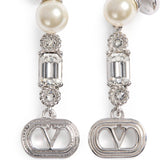 Orecchini Ovalette in metallo, perle e cristalli Swarovski® 9W2J0AI8 WKDDFF VALENTINO GARAVANI 