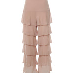 Pantalone a gamba larga a balze 9B0RB7G5 93M0LZ VALENTINO GARAVANI 