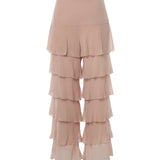 Pantalone a gamba larga a balze 9B0RB7G5 93M0LZ VALENTINO GARAVANI 