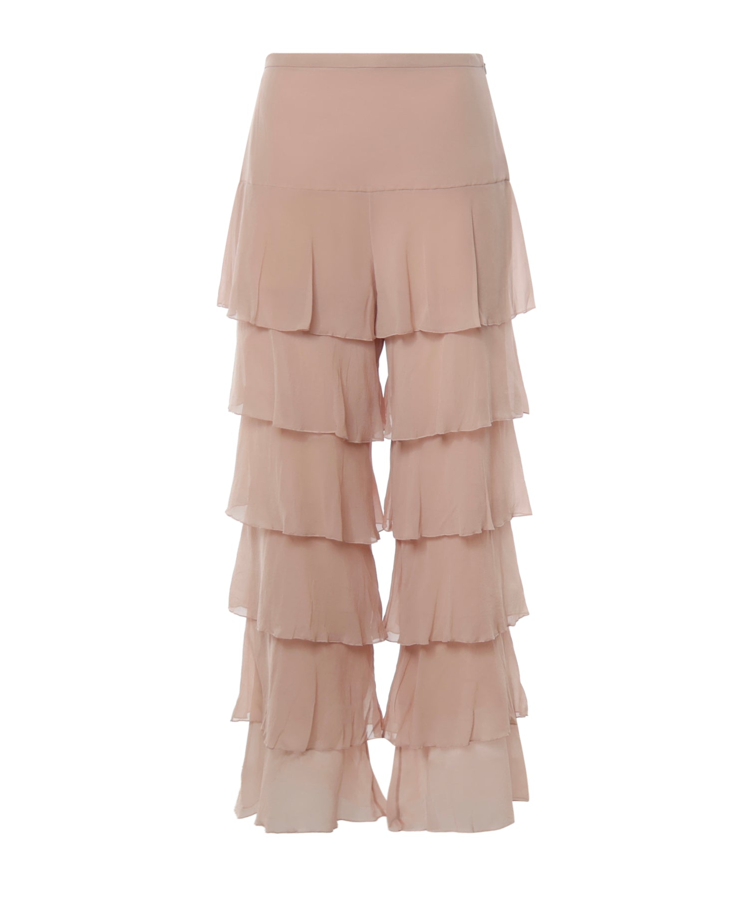 Pantalone a gamba larga a balze 9B0RB7G5 93M0LZ VALENTINO GARAVANI 