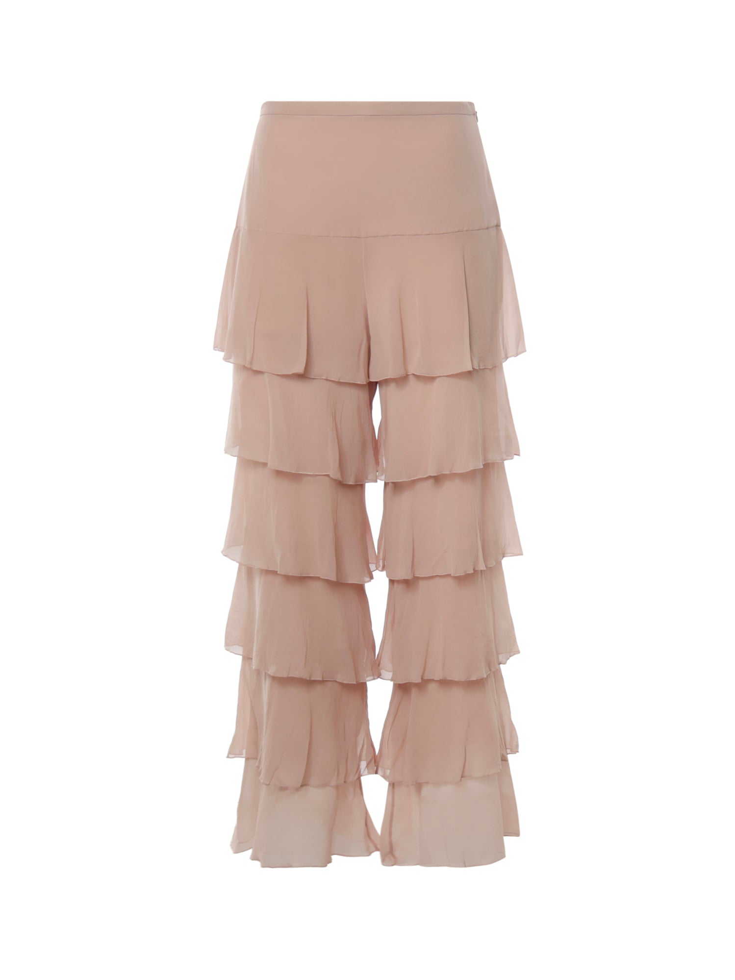 Pantalone a gamba larga a balze 9B0RB7G5 93M0LZ VALENTINO GARAVANI 
