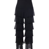 Pantaloni in light georgette<BR/> 9B0RB7G5 93M0NO VALENTINO GARAVANI 
