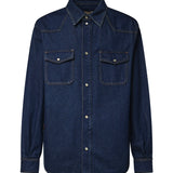 Camicia Vgold in denim 9V3DB13X BKP558 VALENTINO GARAVANI 