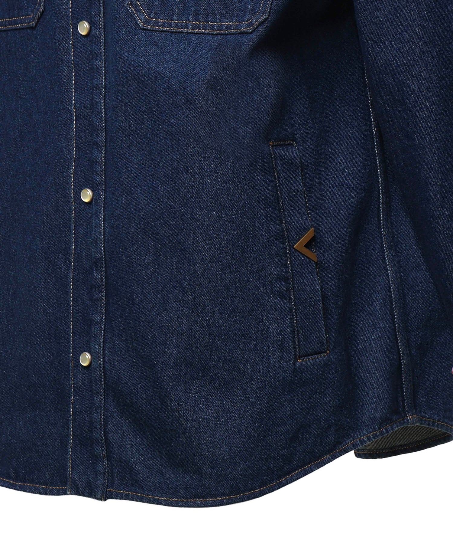 Camicia Vgold in denim 9V3DB13X BKP558 VALENTINO GARAVANI 