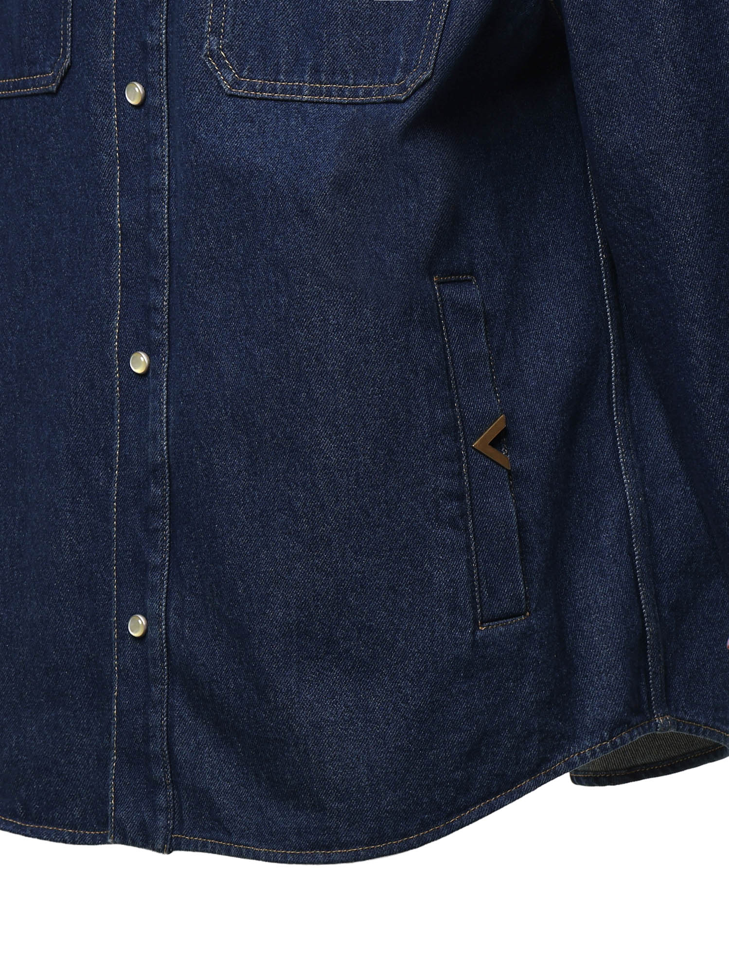 Camicia Vgold in denim 9V3DB13X BKP558 VALENTINO GARAVANI 