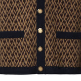 Cardigan Toute La V in lana jacquard 9V3KA04I AR10PF VALENTINO GARAVANI 