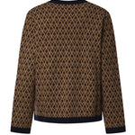 Cardigan Toute La V in lana jacquard 9V3KA04I AR10PF VALENTINO GARAVANI 